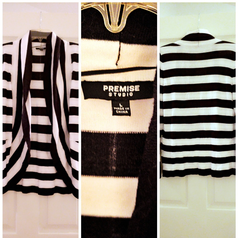 Black&white cardigan